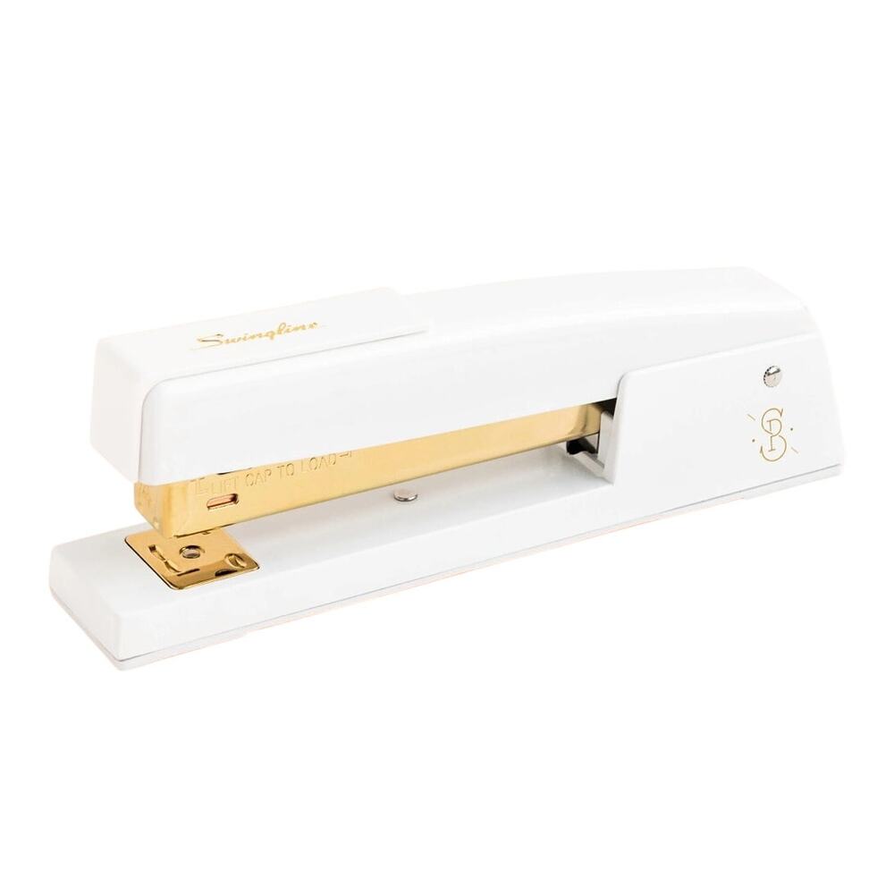 NEW Sugar Paper Essentials x Swingline White & Gold Stapler Chic Desk Accessory